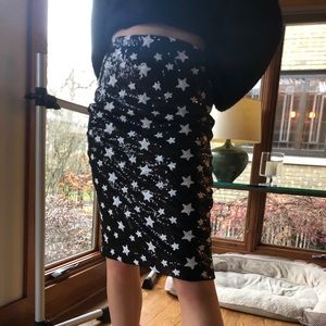 Sparkly star midi skirt